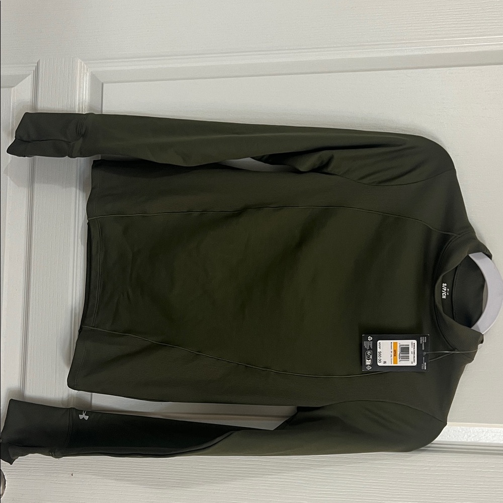 Women Olive Green compression shirt